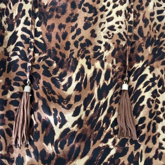 Chicos satin leopard tassel blouse - Picture 6 of 11